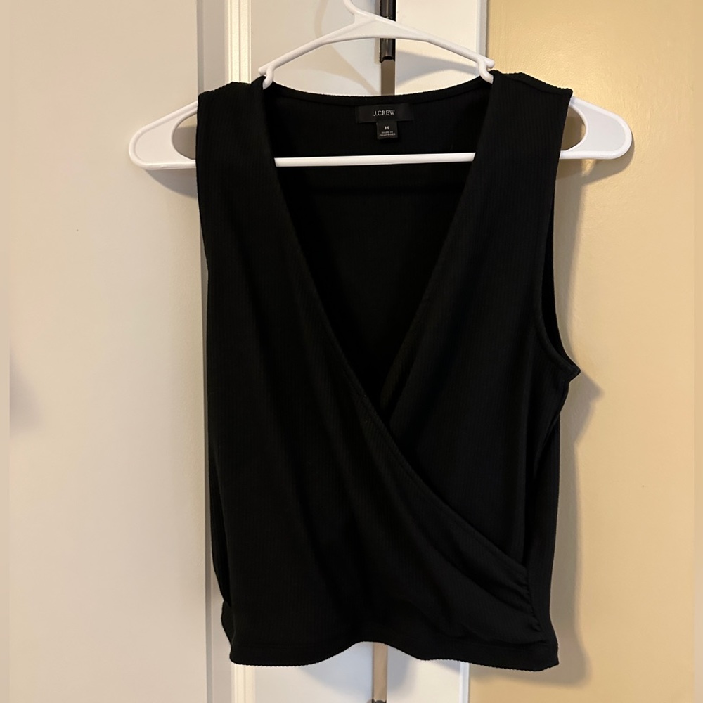 Ruched Jcrew wrap vintage top